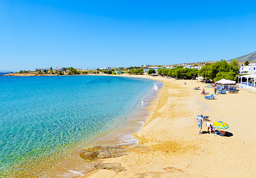 Logaras beach. Piso Livadi. Paros.