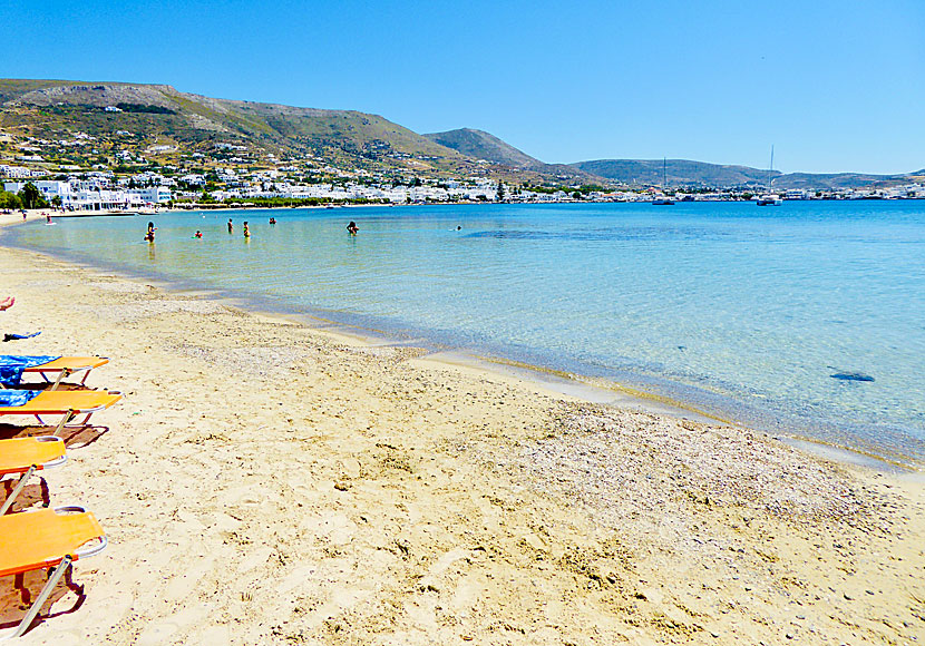 Livadia beach. Parikia. Paros.