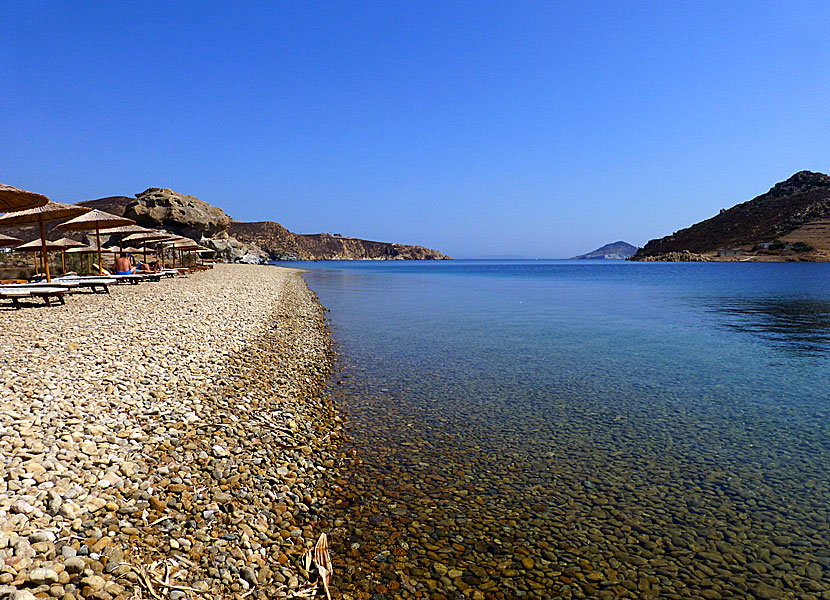 Do not miss Petra beach, near the village of Grikos, when you visit Patmos in Greece.