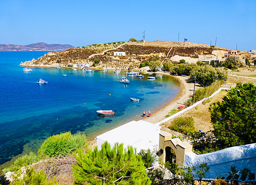 The best beaches on Patmos. Sapsila beach.