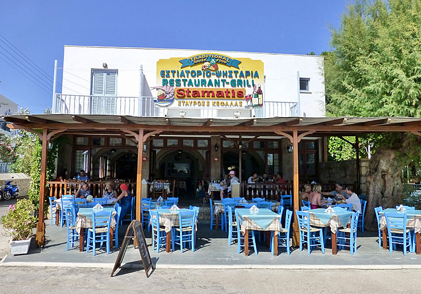 Restaurant Stamatis in Grikos is one of the best tavernas in Patmos.