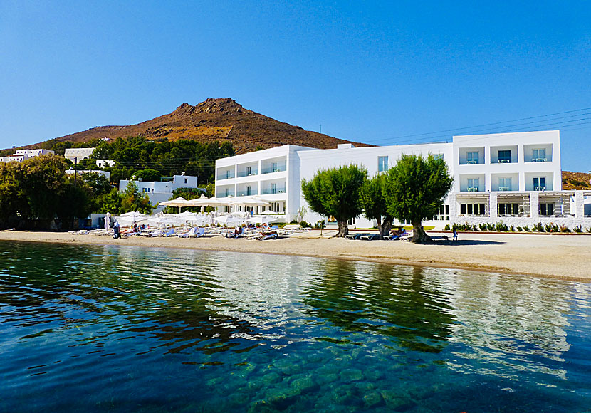 Patmos Aktis Suites & Spa on Grikos beach on Patmos.