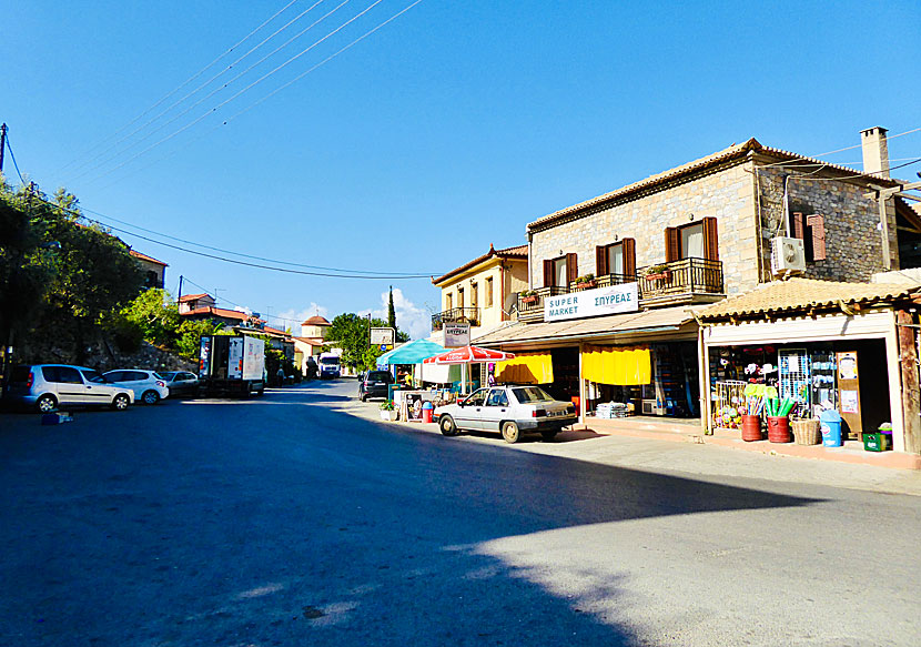 Supermarket, minimarket and other shops in Kardamili.