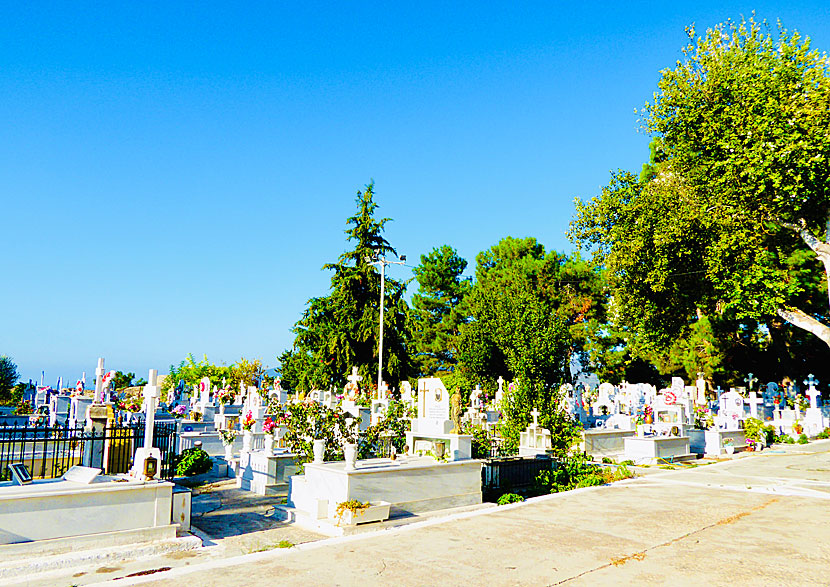 The large cemetery of Koroni Castle.