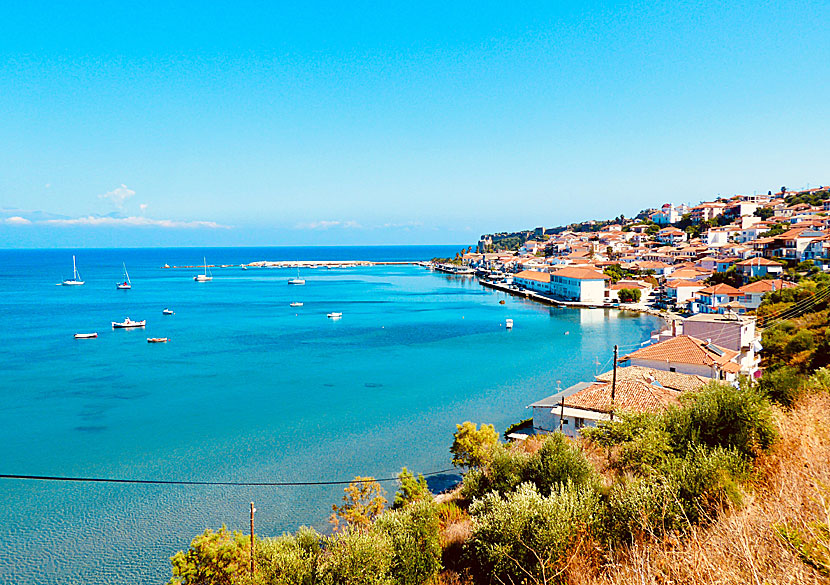 View of Koroni, one of the finest villages in the Peloponnese.