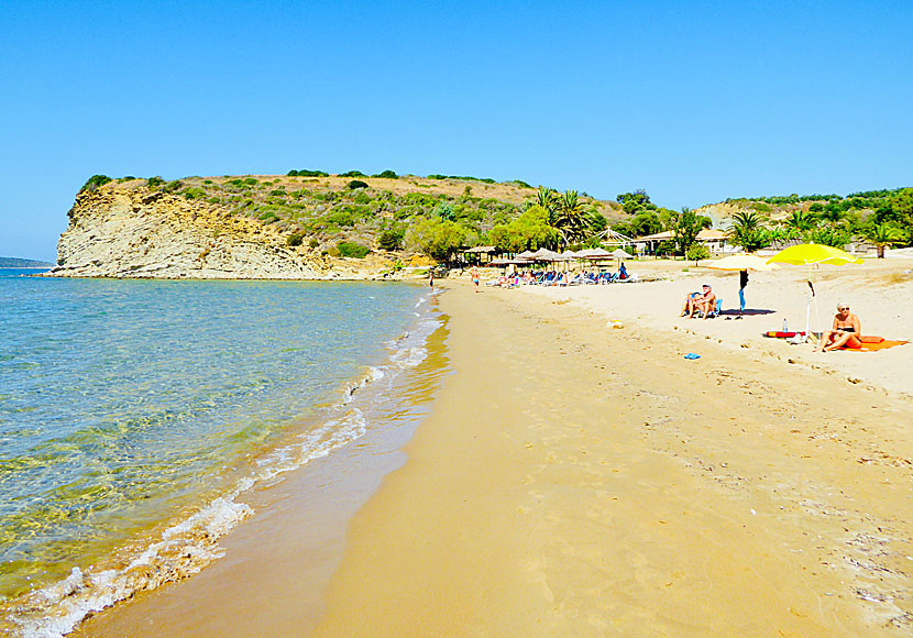 Lampes beach on the southwestern Peloponnese in Greece.