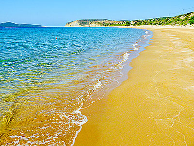 Lampes beach in southwestern Peloponnese in Greece.