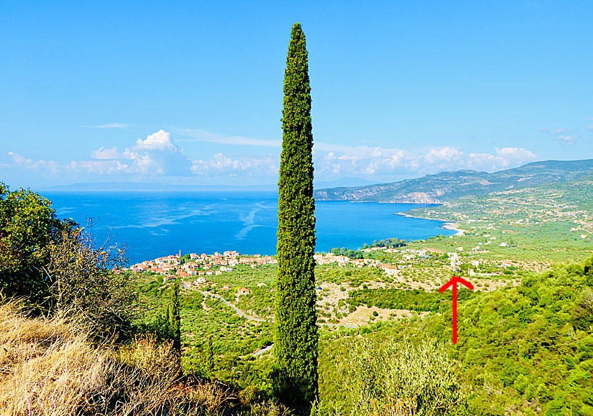 Old Kardamili in Mani in the Peloponnese.