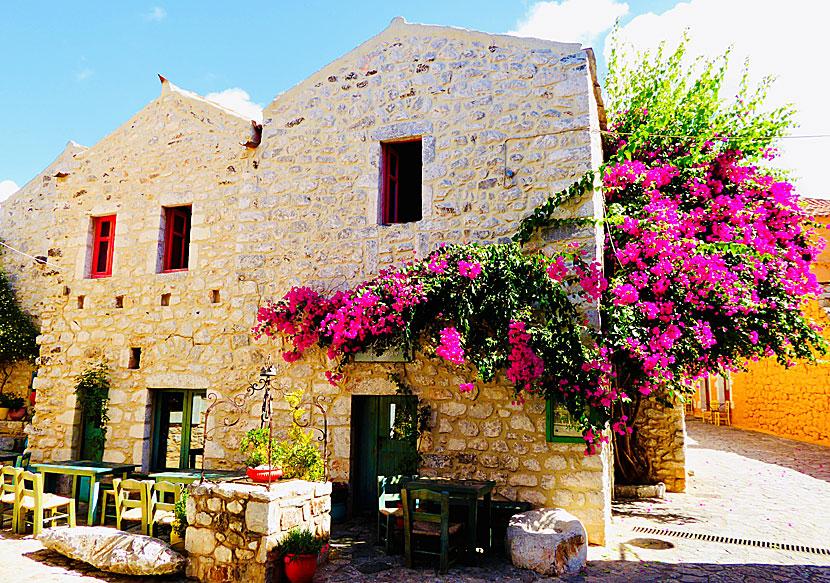 The village of Areopoli in Laconia in southwestern Peloponnese.