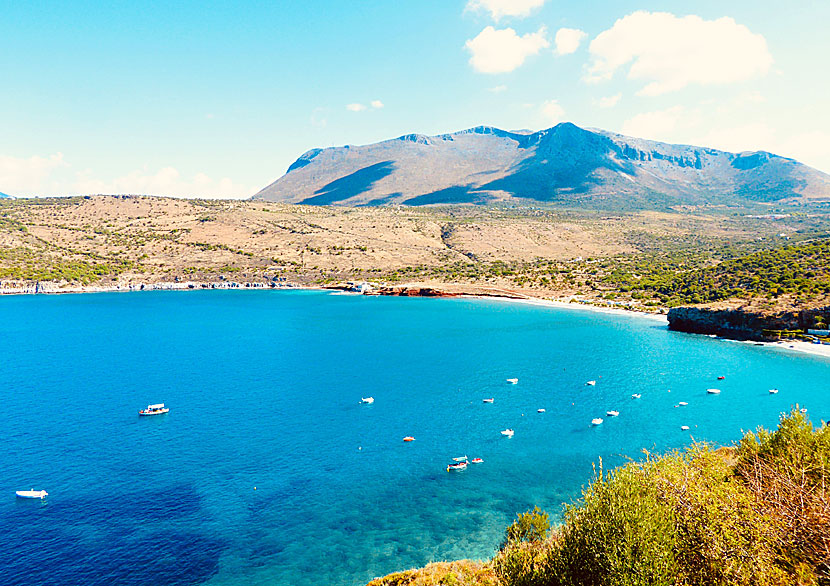 Pyrgos Dirou beach near Diros cave in the Peloponnese.