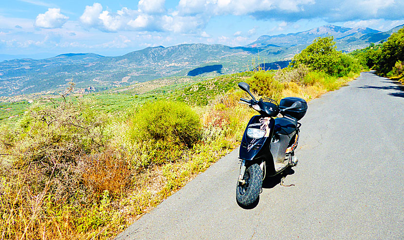 Rent moto bike and car in Kardamili and Stoupa.