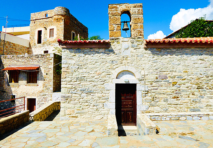 The church in the village of Trachila in southern Peloponnese.