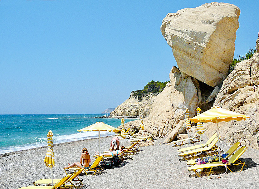 Fourni beach is the best beach on the west coast of Rhodes.