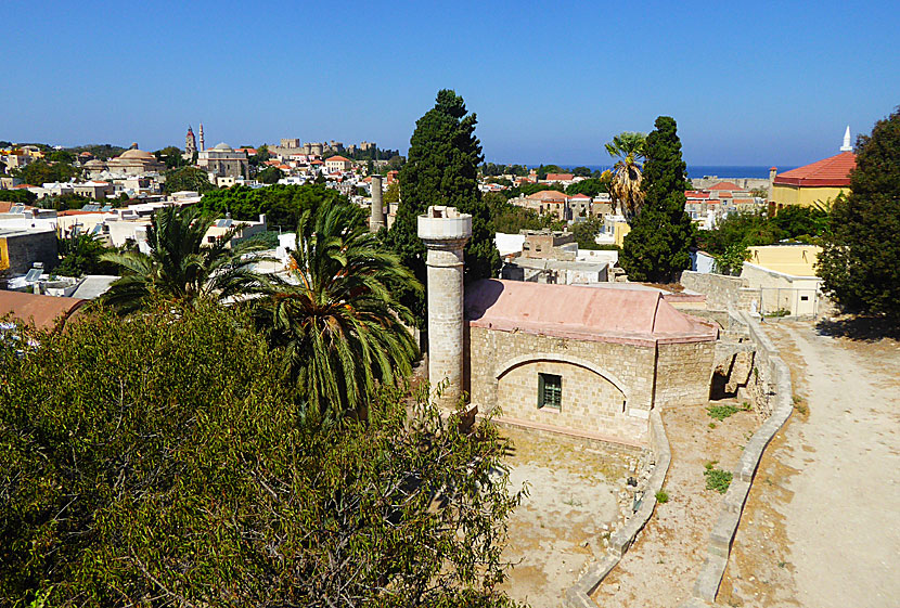 Mosques and minarets in Rhodes Old Town.