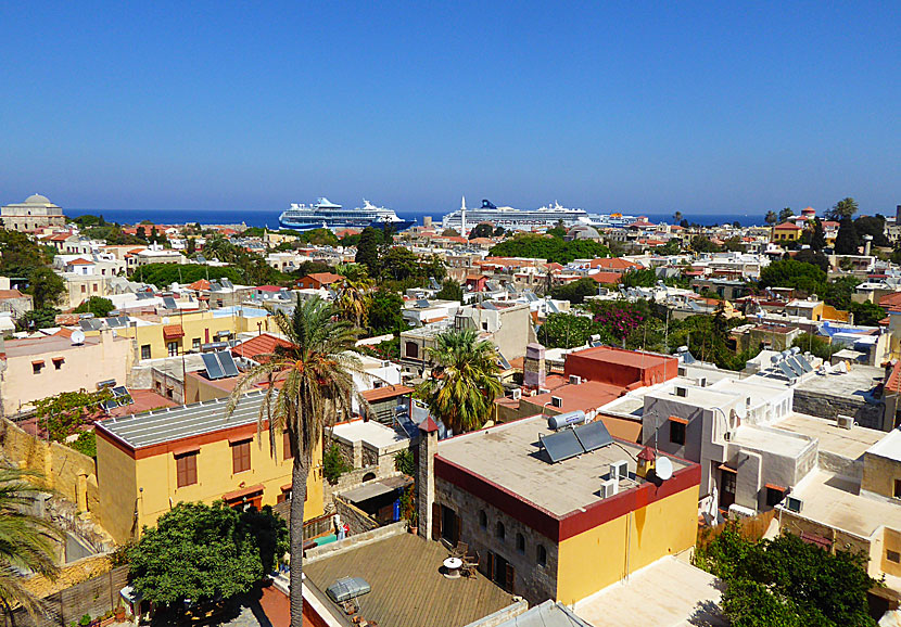 Walk atop the city walls in Rhodes Old Town