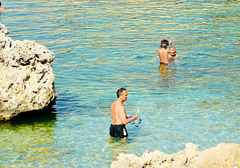 There are several good beaches on Rhodes for those who like to snorkel.