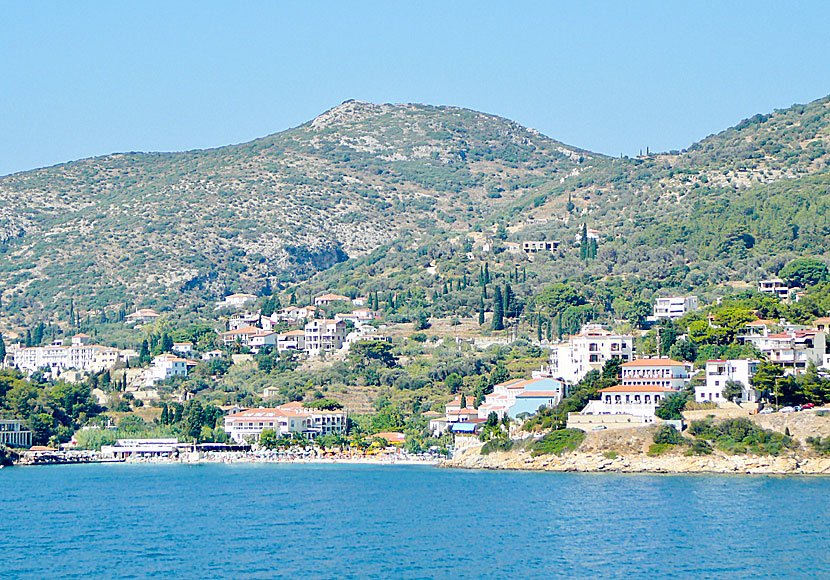 Gangou beach in Vathy on Samos.