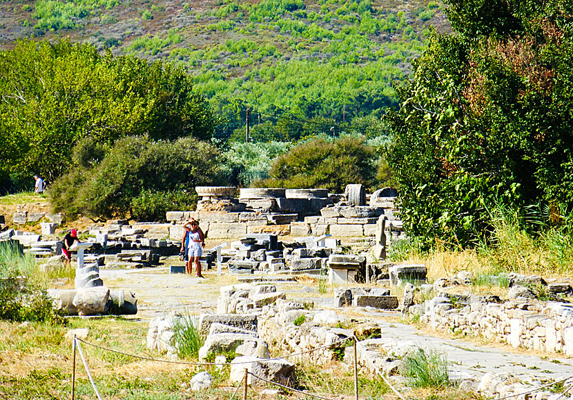 Archaeological excavations at the Temple of Hera on Samos.