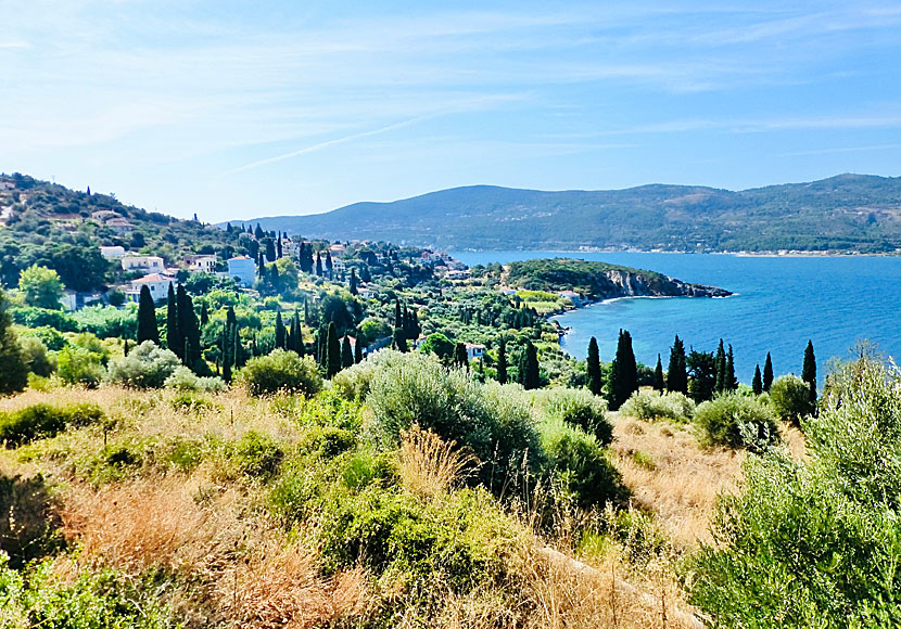 Kalami village north of Samos town in Greece.