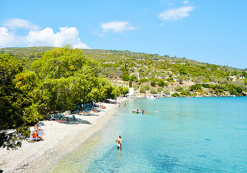 Kerveli beach on East Samos in Greece.