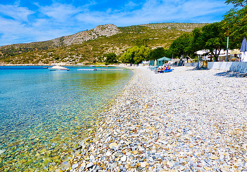 Klima beach which is located near Posidonio on eastern Samos.