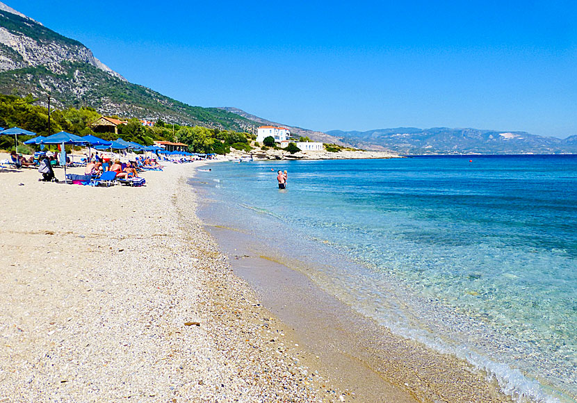 Limnionas beach close to Votsalakia in Samos.