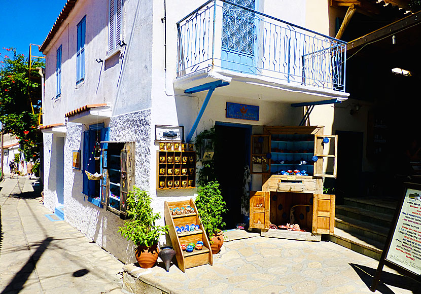 Ceramics shop in Manolates on Samos.