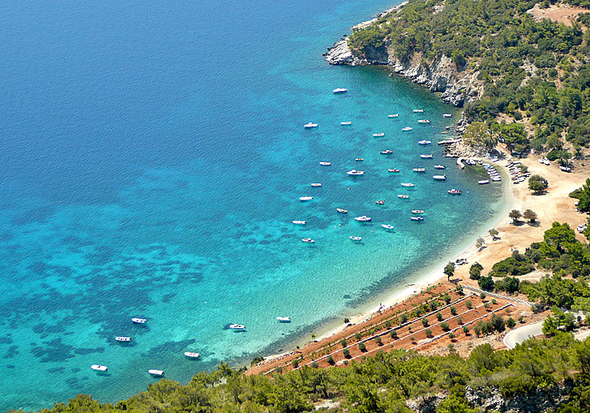 Beautiful Mourtia beach on eastern Samos.