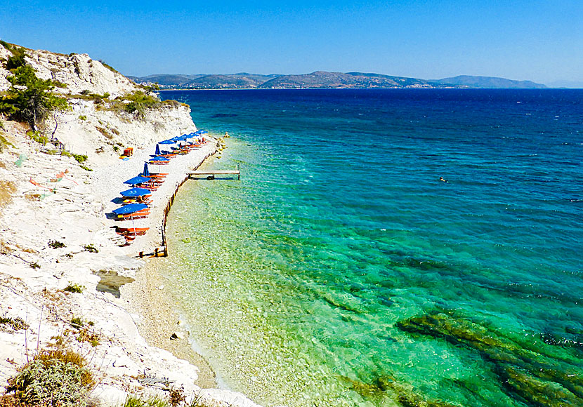 Papa beach near Ieron on Samos in Greece.