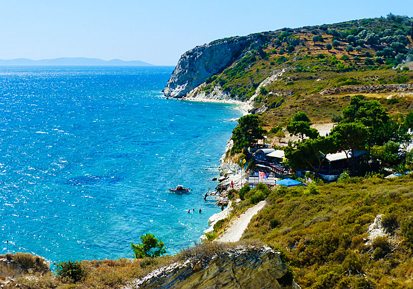 Pappa beach west of Pythagorion on Samos