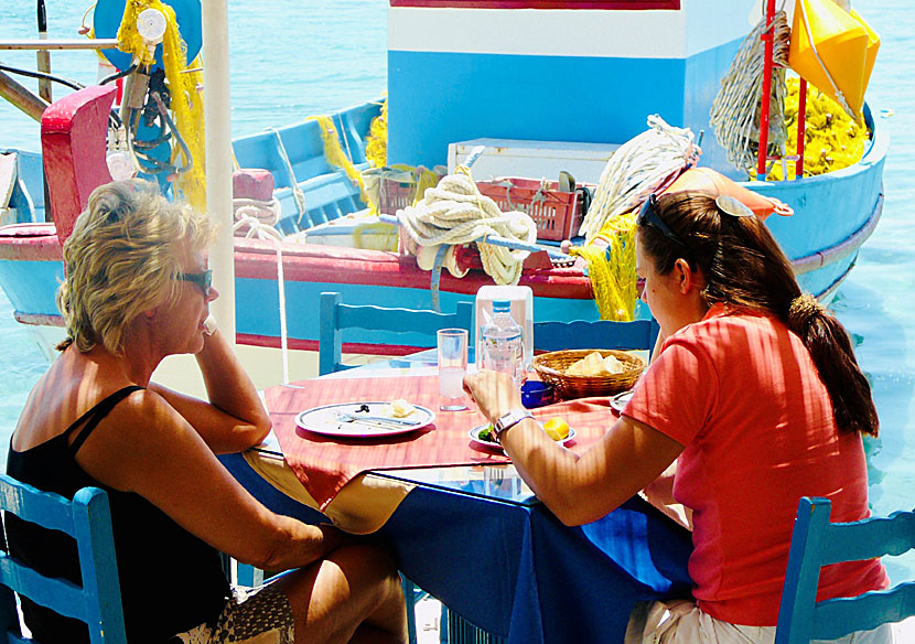 Restaurants and tavernas in the small village of Posidonio on east Samos.