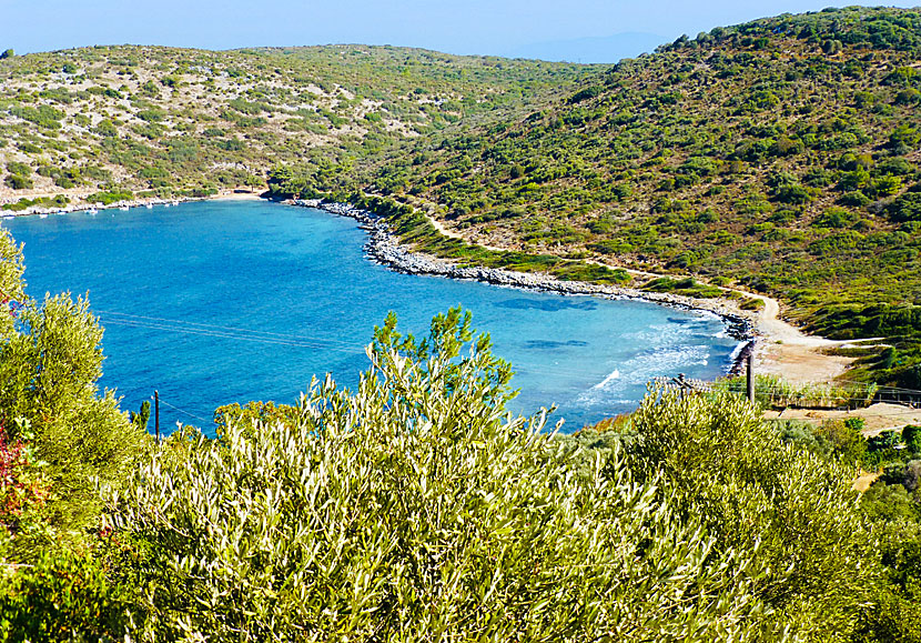 Galazio beach in Agia Paraskevi on Samos in Gekland.