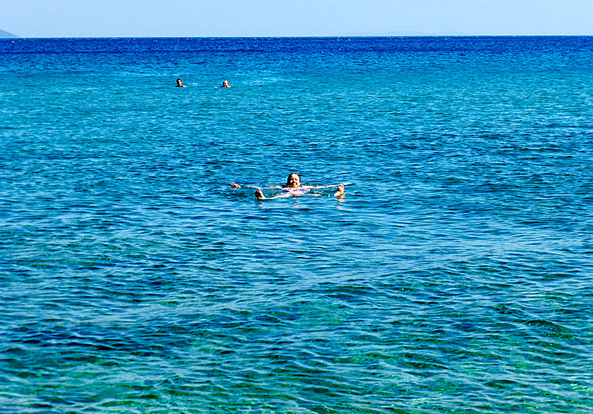 Snorkeling at Limnionas and Psili Ammos beach near Votsalakia on western Samos.