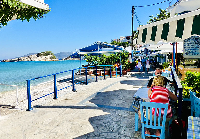 A short distance outside Kokkari is the two-part Sunrise beach.