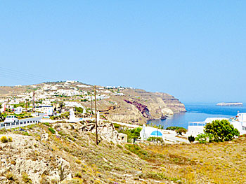 The village Akrotiri on Santorini.