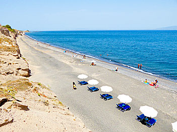 Baxedes beach on Santorini.