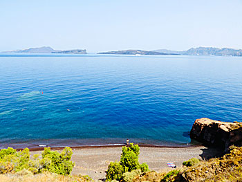 Calderabeach on Santorini.