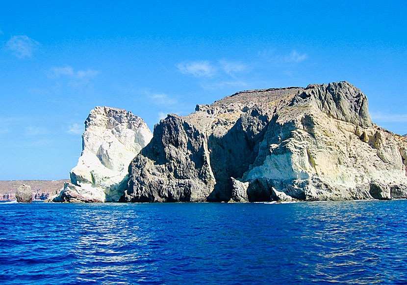 I can recommend a boat trip around Santorini by boat.