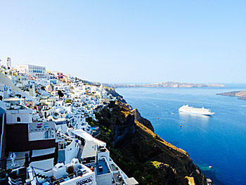 The village Fira & Katerados on Santorini.