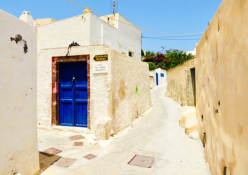 Gavalas Winery in Megalochori is one of several wineries on Santorini.