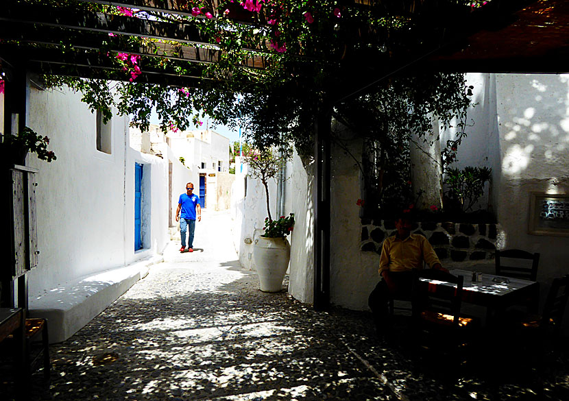 Cosy alleys in Megalochori.