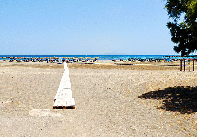 Monolithos beach on Santorini.