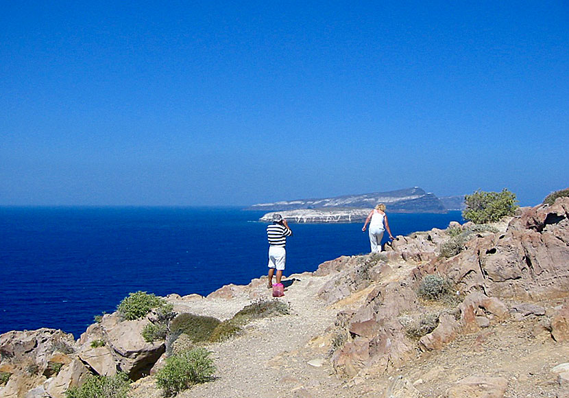 Cape Akrotiri near the village of Akrotiri on Santorini.