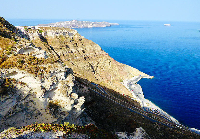 Athinios port. Santorini.