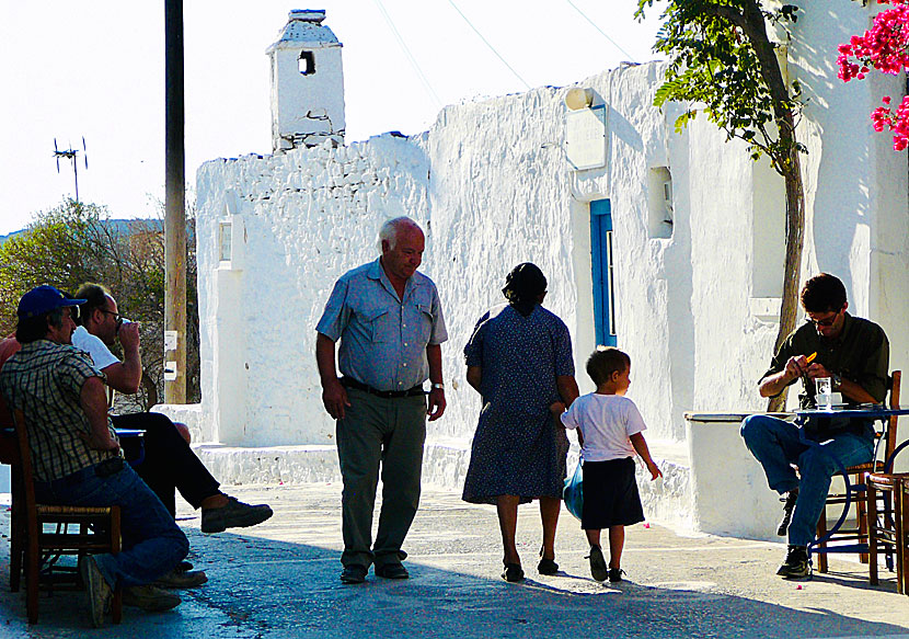 The genuine village of Chora, or Panagia, on Schinoussa.