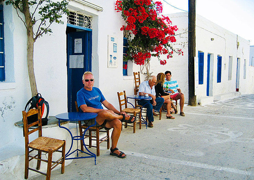 Greek everyday life is everywhere at Schinoussa.