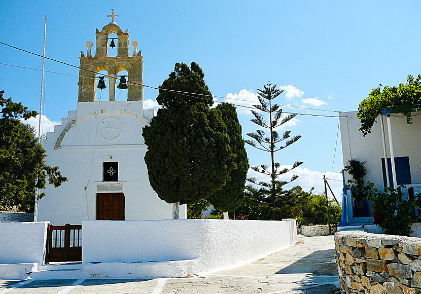 The Church of Evangelismos in Messaria on Schinoussa in the Cyclades.