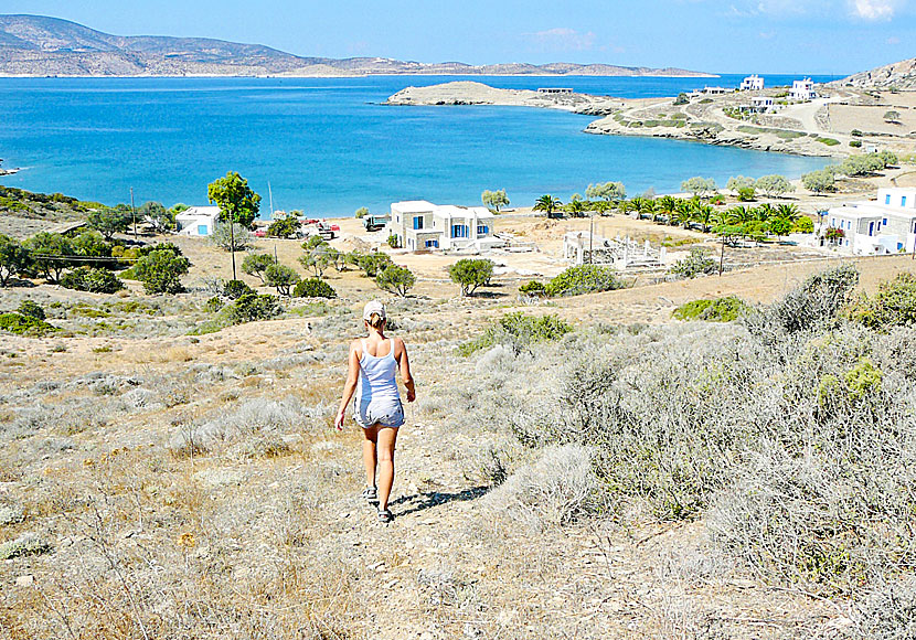 Hike to Livadi beach at Schinoussa