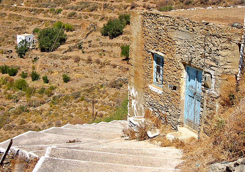 Pigeon houses and dovecotes in the villages of Panagia and Galani on Serifos.