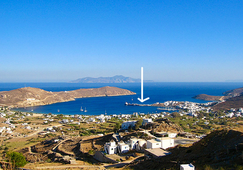 The port of Livadi on Serifos.